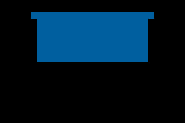 In‑Ceiling Series recessed screen illustration